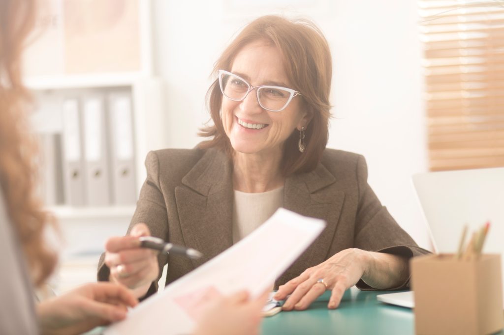 Smiling personal health coach